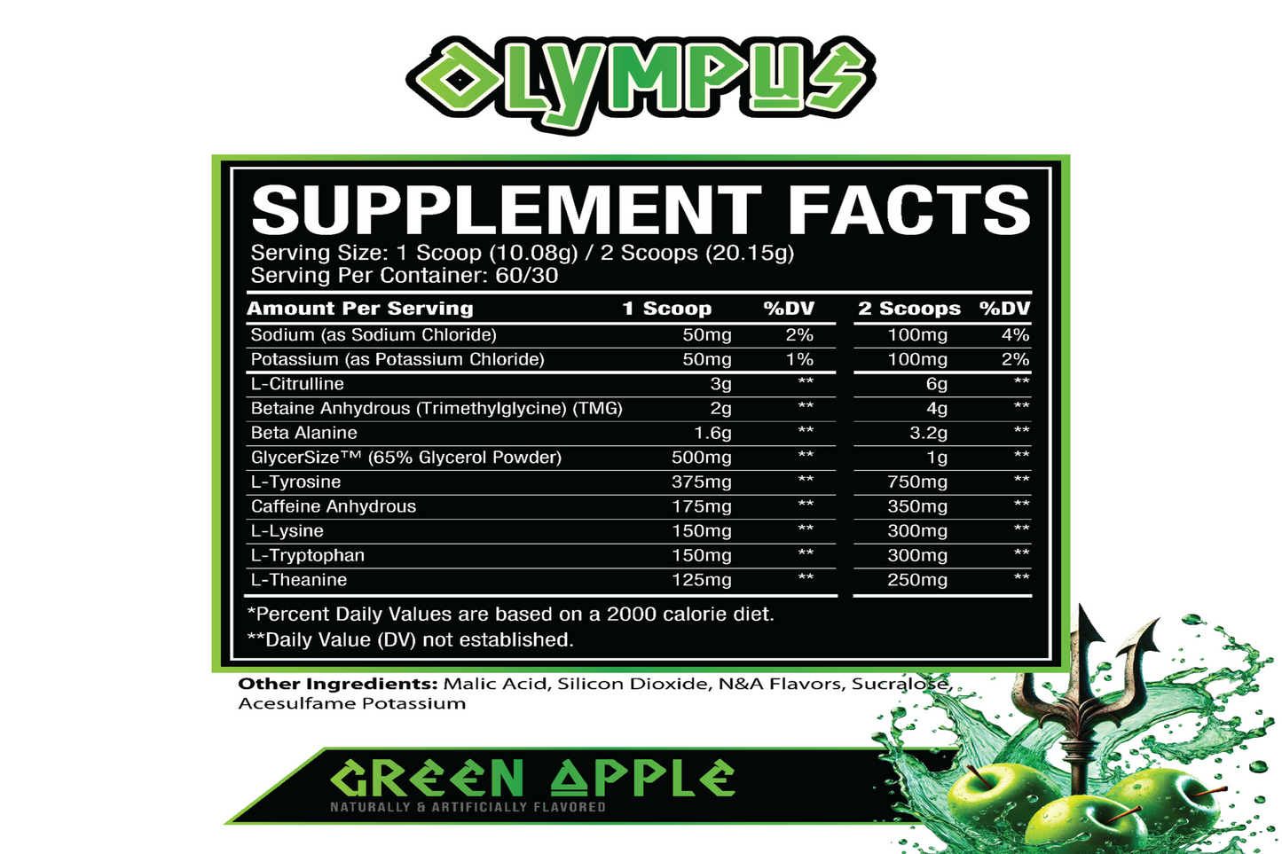 Green Apple High Stim Pre-Workout (Poseidon)